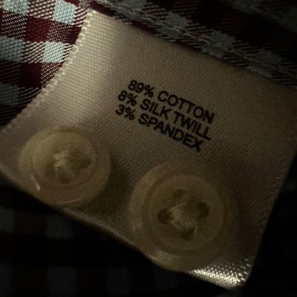 EUC Peter Millar Crown Long Sleeve Button Down Silk Blend Shirt Size Large - Picture 8 of 9